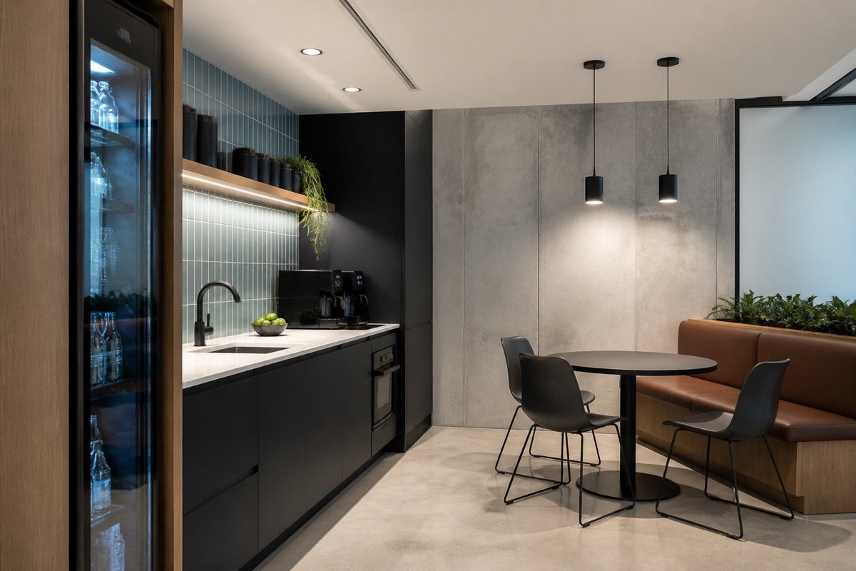 Finished commercial office pantry cafe