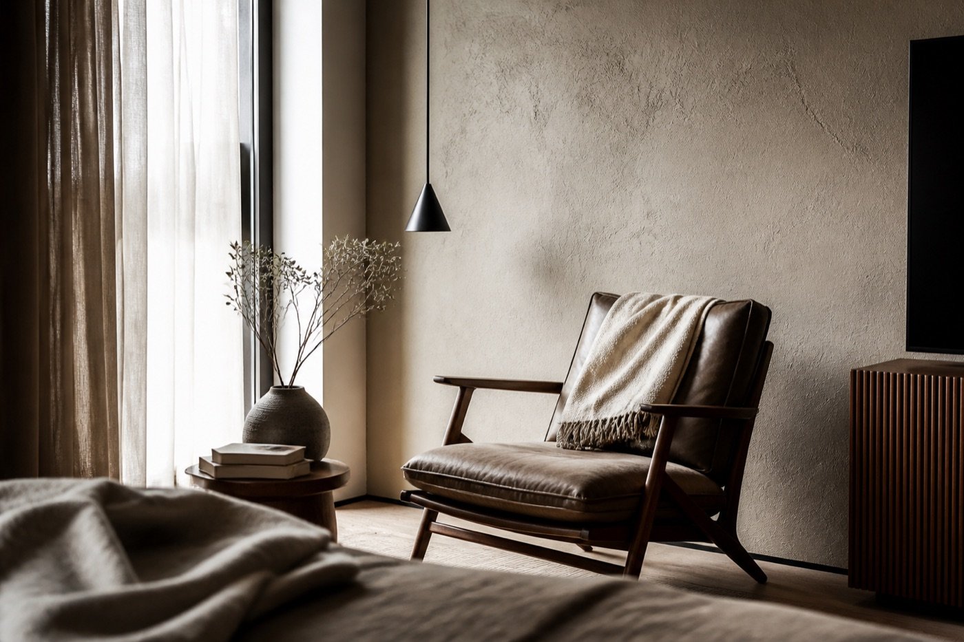 Residential bedroom corner